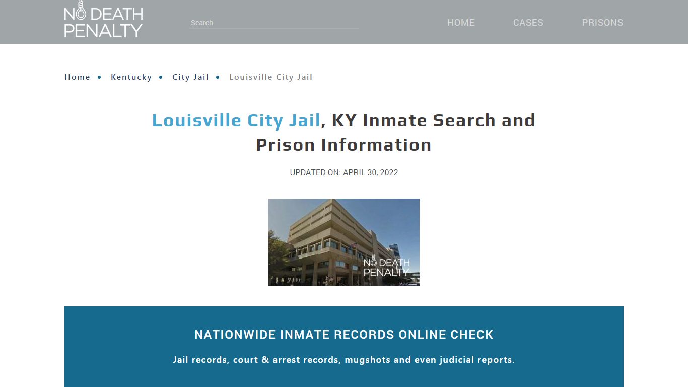 Louisville City Jail, KY Inmate Search, Visitation, Phone ...